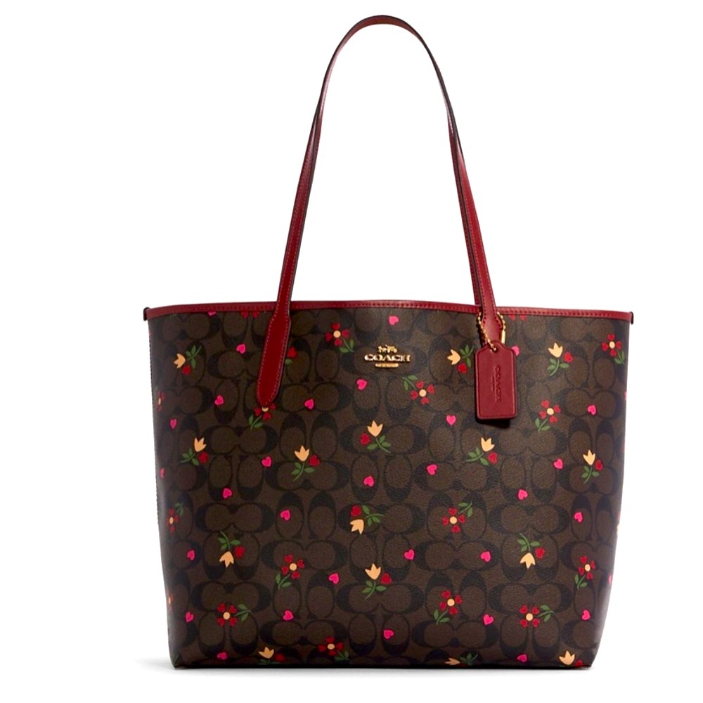 Coach Heart Petal Tote Bag